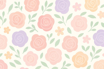 seamless pattern with flowers