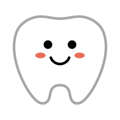 歯　笑顔　イラスト