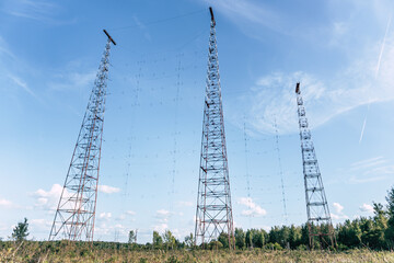 Radio Jamming Interference Towers from Socialist Communism Era in Slovakia