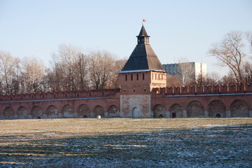 Kremlin wall in Tula, Russia