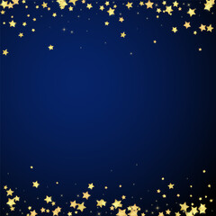 Fototapeta premium Magic stars vector overlay. Gold stars scattered