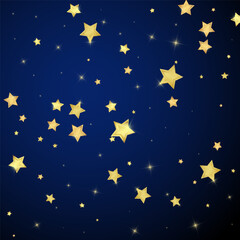 Magic stars vector overlay.  Gold stars scattered