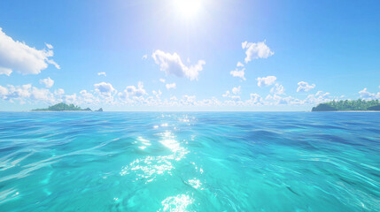 楽園のきらめく海