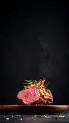 Medium Rare Rack of Lamb Steak