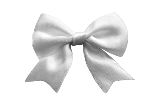 White satin bow, elegant, simple