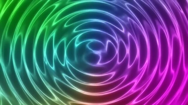Vibrant Rainbow Wave Patterns - A Colorful Abstract Visual Display.