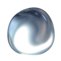 abstract organic shape pearl iridescent color high quality closed up