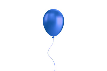 Colorful glossy party balloons isolated on white background for celebration and decoration