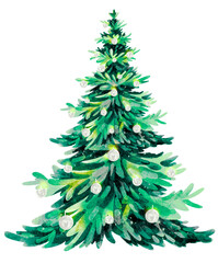 green christmas tree