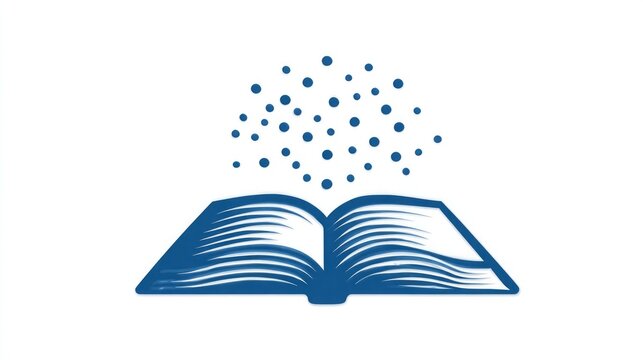Open book with braille dots icon representing accessible education, inclusive learning materials, and equal literacy access. 