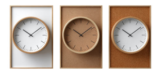 Elegant Wall Clock Designs in Three Unique Styles and Colors
