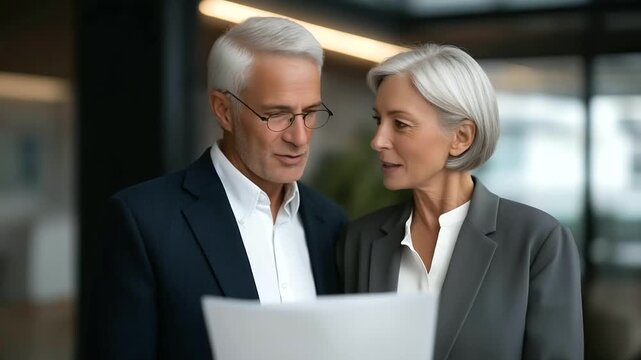 senior couple looking over stack of appointment slips trying to make sense of referrals real patient experience three quarter wide angle cinematic color correction gentle