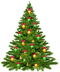 decorated christmas tree