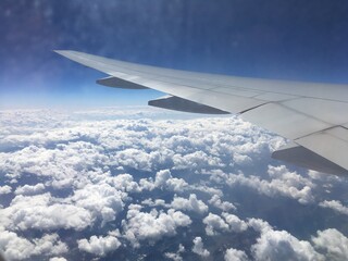 Fototapeta premium view from airplane window