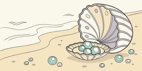 Illustration of summer and beach object

