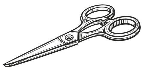 Vintage illustration of a pair of scissors

