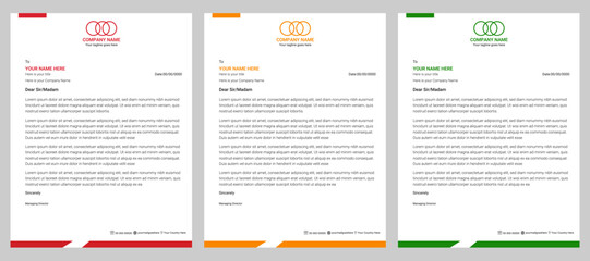 Corporate modern letterhead design template with creative modern letterhead design template for your project.