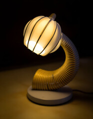 Unique Modern Table Lamp with Flexible Gooseneck and Gourd-Shaped Shade