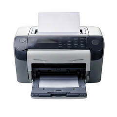  printer isolated on white background.