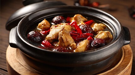 beef stew with potatoes and olives