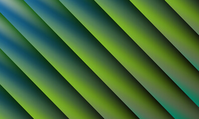 Obraz premium Abstract diagonal gradient stripes of vibrant green and deep blue create a dynamic and modern visual texture
