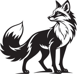 Create a minimalist animal silhouette vector illustration art