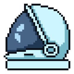Fototapeta premium Vector Pixel Art Icon - Space Helmet