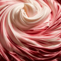 Swirled Cream Red and White Delicious Texture