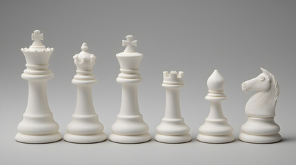 White Chess Pieces