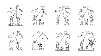 Ancient egyptian hieroglyphs depicting daily life scenes and symbolic motifs silhouette