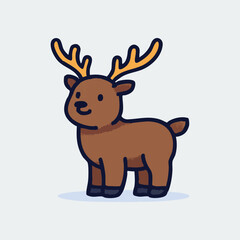 Festive Holiday Reindeer Vector Design