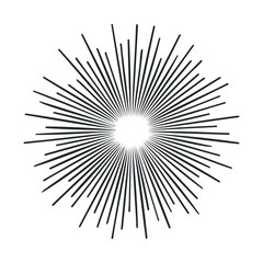 Fototapeta premium Radiant sunburst design for vibrant backgrounds and graphics. Vector illustration