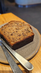 Enjoying Specialty Bean Hot Latte with Sliced Banana Pound Cake at Allpress Espresso Tokyo Roastery & Cafe – Australian New Zealand Coffee Style in Kiyosumi Shirakawa, Tokyo, Japan