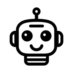 Obraz premium cartoon robot head