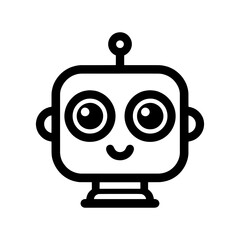 Obraz premium cartoonish robot head