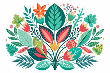 seamless pattern with botanical wall art design
