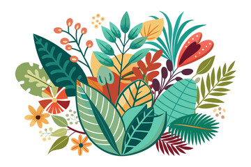seamless pattern with botanical wall art design
