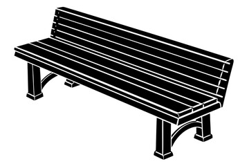 Bench isolated on white background