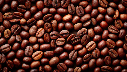 Fototapeta premium Roasted Coffee Beans Background