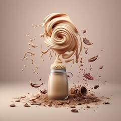 Whipped Cream Explosion A Coffee Delight