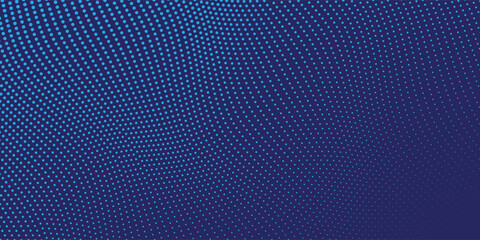 Blue Wave Dotted Line Pattern Art Background. vector art illustration