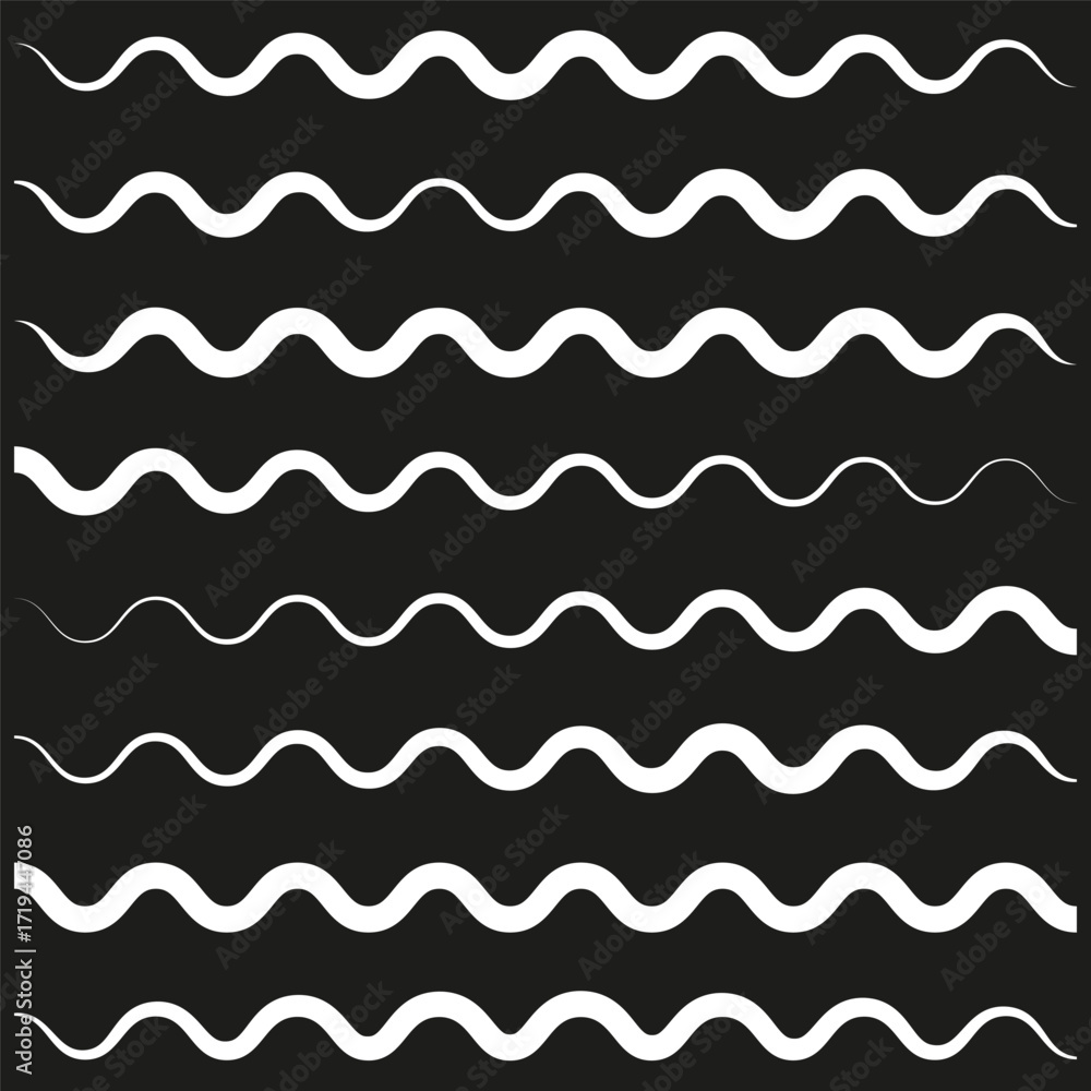 Poster wavy line pattern. abstract water texture. fluid motion element. vector wave illustration.