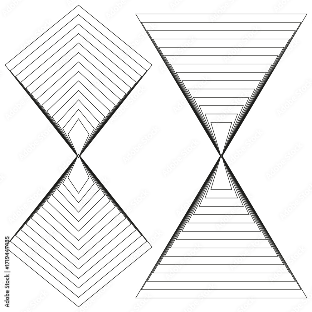 Poster abstract rhombus icon. geometric diamond shape. parallel vector lines. creative design pattern.
