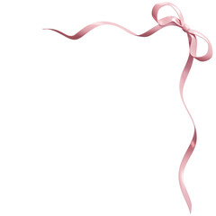 Pink Coquette Bow Corner Decoration