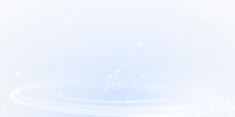 Starry background PNG overlay with snowflakes and blue sky, transparent