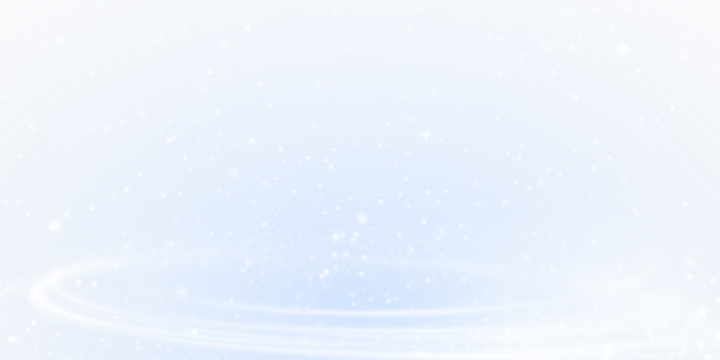Starry background PNG overlay with snowflakes and blue sky, transparent - Powered by Adobe