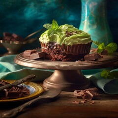 Mint Chocolate Cupcake Delight A Sweet Treat