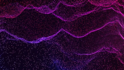 The vibrant pink and purple waves of light combine to form a captivating and stunning abstract landscape, making it an ideal choice for digital art and various creative projects alike