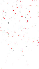 black friday red and grey confetti isolated on transparent background ,png big sale shopping vertical social media design element	