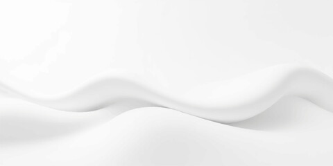 White silk and satin abstract background with smooth flowing waves and soft textures
